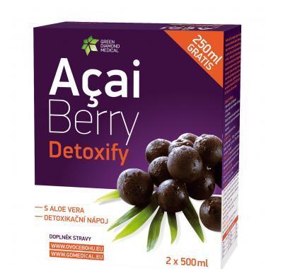 Acai Berry Detoxify 2 x 500ml   250ml ZDARMA