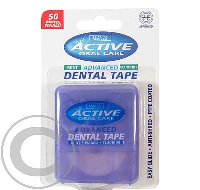 ACTIVE dentální páska progressive vosk s mátou fluorem 50m, ACTIVE, dentální, páska, progressive, vosk, mátou, fluorem, 50m