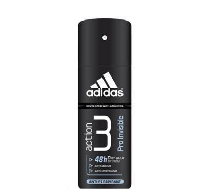 Adidas Action 3 Pro Invisible Deodorant 150ml, Adidas, Action, 3, Pro, Invisible, Deodorant, 150ml