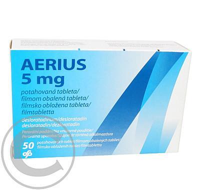 AERIUS 5 MG  50X5MG Potahované tablety, AERIUS, 5, MG, 50X5MG, Potahované, tablety