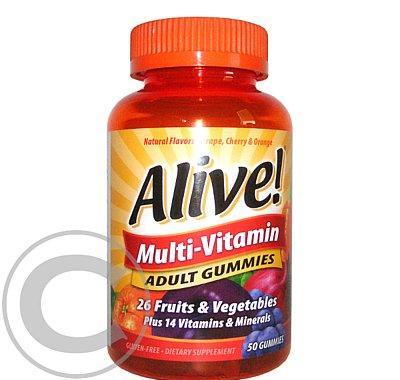 Alive! Multi-Vitamin ADULT GUMMIES 50ks, Alive!, Multi-Vitamin, ADULT, GUMMIES, 50ks