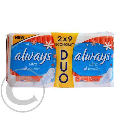 Always Sensitive Normal Duo Fresh (2x9ks), Always, Sensitive, Normal, Duo, Fresh, 2x9ks,