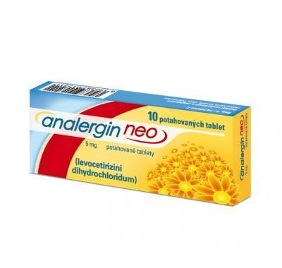 ANALERGIN NEO 5 MG  10X5MG Potahované tablety, ANALERGIN, NEO, 5, MG, 10X5MG, Potahované, tablety