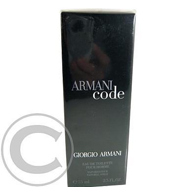 ARMANI BLACK CODE pánský Edt. 75 ml, ARMANI, BLACK, CODE, pánský, Edt., 75, ml