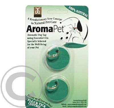 AromaPet známka (2ks) antiparazitární zelená, AromaPet, známka, 2ks, antiparazitární, zelená