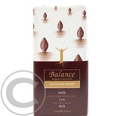 Balance mléčná čokoláda bez přidaného cukru 100g, Balance, mléčná, čokoláda, bez, přidaného, cukru, 100g
