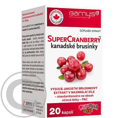 Barny´s SuperCranberryTM kanadské brusinky 20cps, Barny´s, SuperCranberryTM, kanadské, brusinky, 20cps
