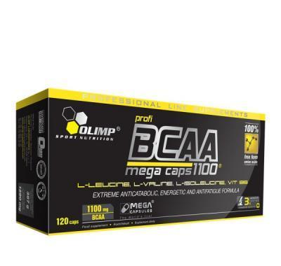 BCAA Mega Caps 1100, Olimp, 120 kapslí, BCAA, Mega, Caps, 1100, Olimp, 120, kapslí