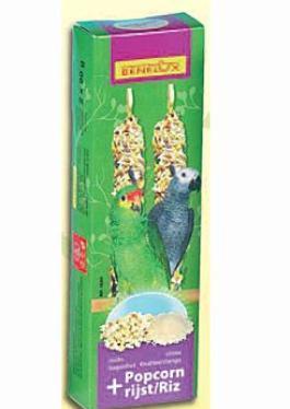 Benelux tyčinky velký papoušek - popcorn/rýže 2ks 180g