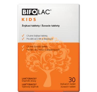 BIFODAN Bifolac Kids žvýkací 30 tablet, BIFODAN, Bifolac, Kids, žvýkací, 30, tablet