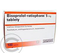 BISOPROLOL-RATIOPHARM 5 MG  100X5MG Tablety