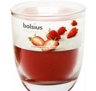 BOLSIUS Aromatic Sklo 80 x 70 mm Sweet strawberry, BOLSIUS, Aromatic, Sklo, 80, x, 70, mm, Sweet, strawberry