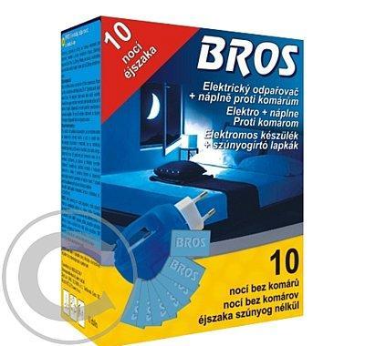 BROS elektrický odpařovač proti komárům 10 náplní gel, BROS, elektrický, odpařovač, proti, komárům, 10, náplní, gel