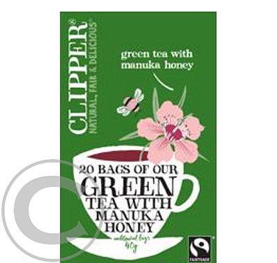 Čaj Clipper Fairtrade Zelený s medem Manuka 20x2g