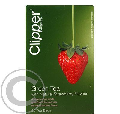 Čaj Clipper green tea with Strawberry flav.20x2g