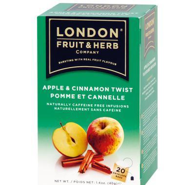 LONDON FRUIT & HERB Čaj Twist – Jablko se skořicí 20 x 2 g, LONDON, FRUIT, &, HERB, Čaj, Twist, –, Jablko, se, skořicí, 20, x, 2, g