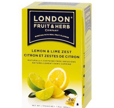 LONDON FRUIT & HERB Limetka s citrónem 20x2 g, LONDON, FRUIT, &, HERB, Limetka, citrónem, 20x2, g