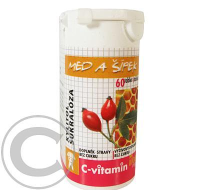 C-Vitamin 100mg - Med&šípek se sukralózou tbl.60, C-Vitamin, 100mg, Med&šípek, se, sukralózou, tbl.60
