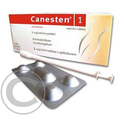 Canesten 1, 1x500mg vaginální tableta, Canesten, 1, 1x500mg, vaginální, tableta