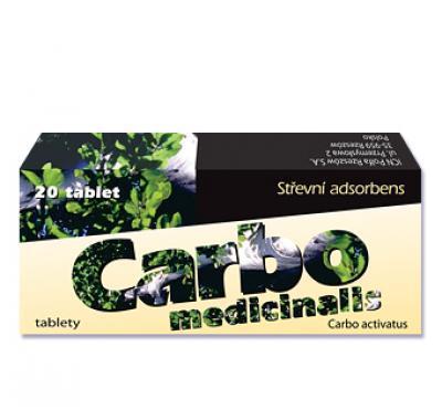 CARBO MEDICINALIS  20 X 300 mg tablety, CARBO, MEDICINALIS, 20, X, 300, mg, tablety