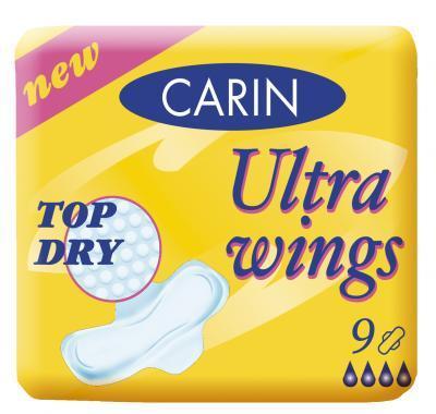 Carin Ultra wings Top Dry 9 kusů, Carin, Ultra, wings, Top, Dry, 9, kusů