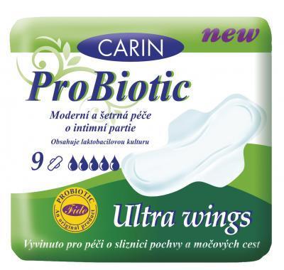 Carine Probiotic dámské vložky 9 kusů, Carine, Probiotic, dámské, vložky, 9, kusů