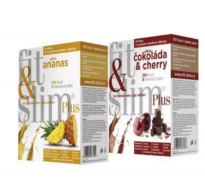 CELIUS duopack Fit & Slim Plus Ananas   Čokoláda/Cherry 2x 416 g, CELIUS, duopack, Fit, &, Slim, Plus, Ananas, , Čokoláda/Cherry, 2x, 416, g