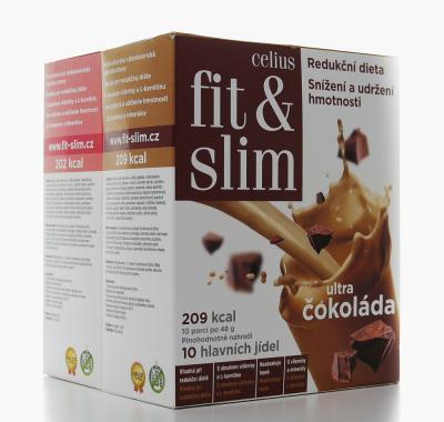 CELIUS duopack Fit & Slim ultra Jahoda   Čokoláda 2x 480 g