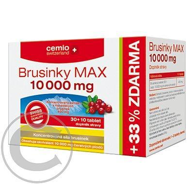 CEMIO Brusinky MAX 10000 mg 30   10 kapslí ZDARMA, CEMIO, Brusinky, MAX, 10000, mg, 30, , 10, kapslí, ZDARMA
