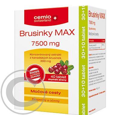 CEMIO Brusinky MAX 7500 mg 30   10 cps. ZDARMA, CEMIO, Brusinky, MAX, 7500, mg, 30, , 10, cps., ZDARMA