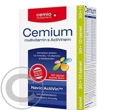 CEMIO Cemium multivitamin s activinem 30   10 tablet ZDARMA, CEMIO, Cemium, multivitamin, activinem, 30, , 10, tablet, ZDARMA