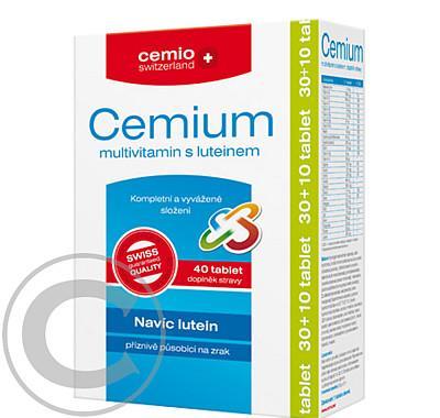 CEMIO Cemium multivitamin s luteinem 30   10 tablet ZDARMA, CEMIO, Cemium, multivitamin, luteinem, 30, , 10, tablet, ZDARMA
