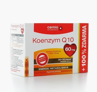 CEMIO Koenzym Q10 60 mg 30   30 kapslí ZDARMA, CEMIO, Koenzym, Q10, 60, mg, 30, , 30, kapslí, ZDARMA