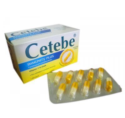 Cetebe Immunity plus - vitamin C   Zinek 30 kapslí, Cetebe, Immunity, plus, vitamin, C, , Zinek, 30, kapslí