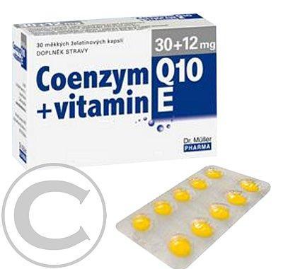COENZYM Q10 30mg   vitamin E 12mg 30 kapslí
