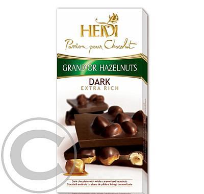 Čokoláda Grand´or whole hazelnuts dark 100g, Čokoláda, Grand´or, whole, hazelnuts, dark, 100g