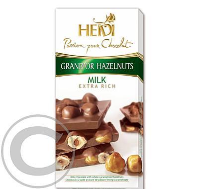Čokoláda Grand´or whole hazelnuts milk 100g, Čokoláda, Grand´or, whole, hazelnuts, milk, 100g