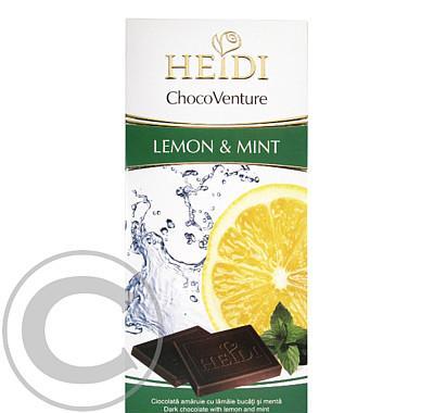 Čokoláda HEIDI Fruit lemon and mint 80 g, Čokoláda, HEIDI, Fruit, lemon, and, mint, 80, g