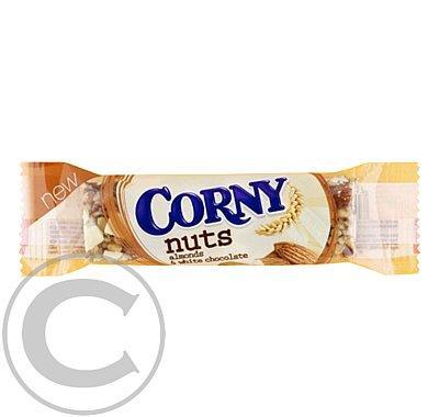 Corny nuts mandle s bílou čokoládou 24g, Corny, nuts, mandle, bílou, čokoládou, 24g