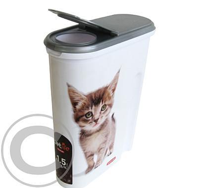 Curver kontejner na suché krmivo 1,5kg kočka, Curver, kontejner, suché, krmivo, 1,5kg, kočka