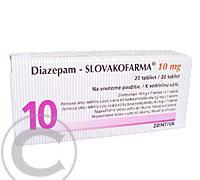 DIAZEPAM SLOVAKOFARMA 10 MG  20X10MG Tablety
