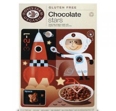 Doves Farm BIO Čokoládové hvězdičky bez lepku 375 g