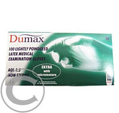 DUMAX vyšetřující latexové nesterilní pudrové rukavice XS/ 100ks, DUMAX, vyšetřující, latexové, nesterilní, pudrové, rukavice, XS/, 100ks