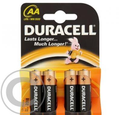 DURACELL Basic baterie AA MN1500 - 4 kusy, DURACELL, Basic, baterie, AA, MN1500, 4, kusy