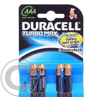 DURACELL Turbo baterie AAA 1,5 V MX2400 - 4 kusy, DURACELL, Turbo, baterie, AAA, 1,5, V, MX2400, 4, kusy