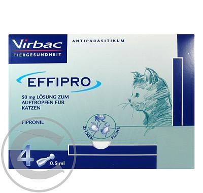EFFIPRO 50MG SPOT-ON Cat A.U.V. SOL 4X0.5ML (PP PIPETY)