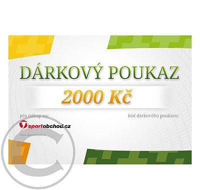 Elektronický dárkový poukaz e-shopu Sportobchod.cz v hodnotě 2000 Kč