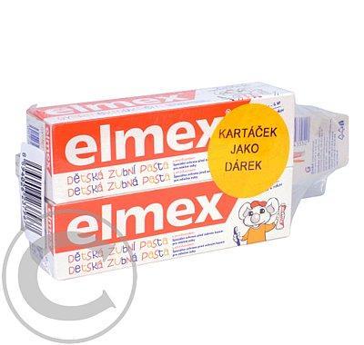 ELMEX dětská zubní pasta 2 x 50 ml   zubní kartáček 3 - 6let blister, ELMEX, dětská, zubní, pasta, 2, x, 50, ml, , zubní, kartáček, 3, 6let, blister
