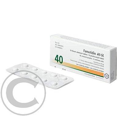 FAMOTIDIN 40 - SL  20X40MG Potahované tablety, FAMOTIDIN, 40, SL, 20X40MG, Potahované, tablety