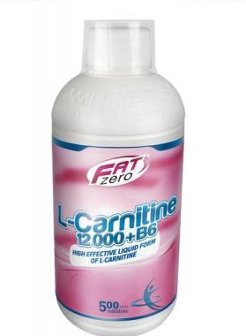 FatZero L-Carnitine 12000   vitamin B6 Citrón 500 ml, FatZero, L-Carnitine, 12000, , vitamin, B6, Citrón, 500, ml